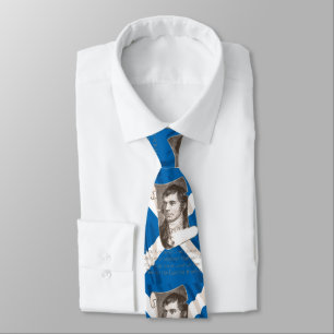 Selkirk Grace Burns Night And Scottish Saltire Tie
