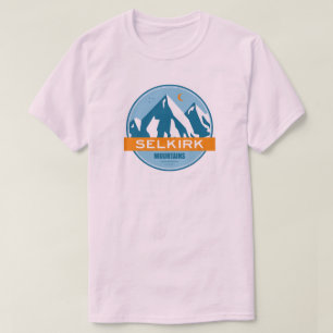 Selkirk Mountains British Columbia Stars Moon T-Shirt