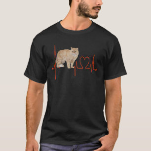 Selkirk Rex Cat Heartbeat EKG Cat & Kitten T-Shirt