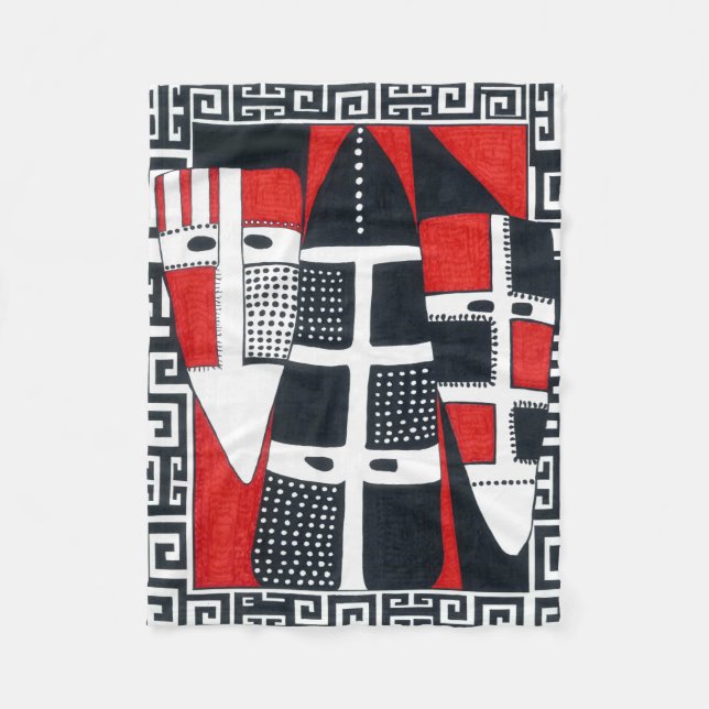 Selknam Blanket Chilean southamerican indian folk (Front)