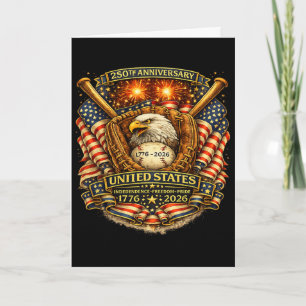 Sell 250 Years 1776-2026 250th Birthday 4th July  Card