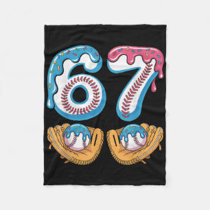 Sell 67 - Ice Cream Drip 67 Meme Funny Player _4 Fleece Blanket