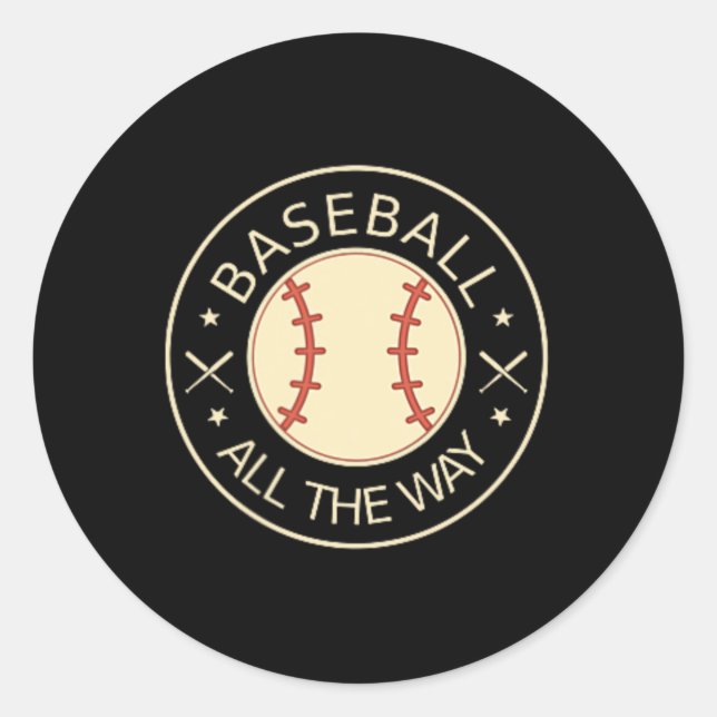 Sell all The Way'  Classic Round Sticker (Front)