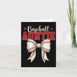 Sell Auntie Coquette Bow Game Day Mothers Day  Card