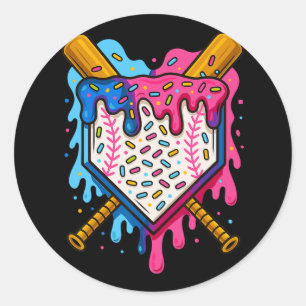 Sell Boys Ice Cream Drip Sell Classic Round Sticker