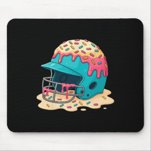 Sell Catcher Helmet With Face Mask Ice-cream Dripp Mouse Mat