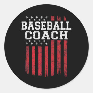 Sell Coach American Flag Usa Patriot Patriotic Classic Round Sticker