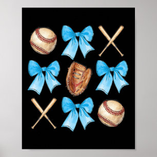 Sell Coquette Bow Cheer Mom Softll Mama Game Day G Poster