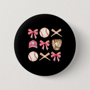 Sell Coquette Bow Game Day Sell Season Women Girls 6 Cm Round Badge