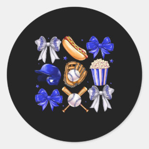 Sell Coquette Bow Sell Mama Sell Mum Mothers Day 5 Classic Round Sticker