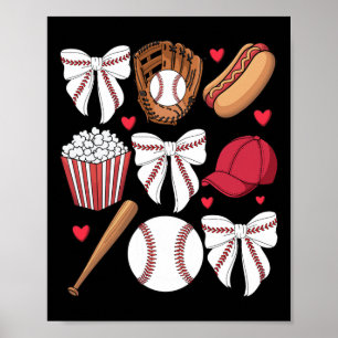 Sell Coquette Bow Women Girls Sell Cheer Mum Mama  Poster