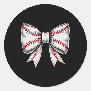 Sell Coquette White Bow Mothers Day Sports Women G Classic Round Sticker