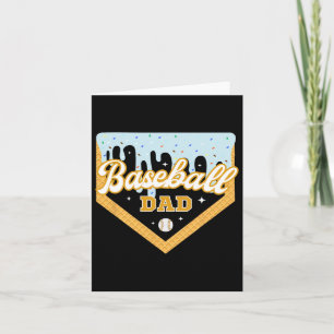 Sell Dad Home Plate Ice Cream Drip Father's Day Da Card