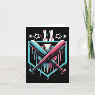 Sell Drip 11th Birthday Boys Number 11 Youth 11 Ye Card
