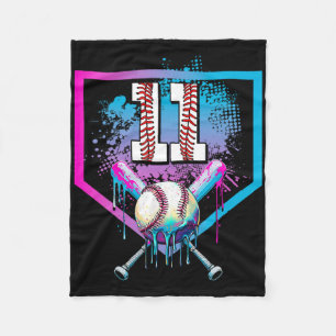 Sell Drip 11th Birthday Home Plate Boy Youth 11 Ye Fleece Blanket