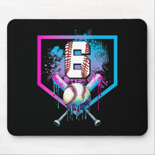 Sell Drip 6th Birthday Home Plate Boys Youth 6 Yea Mouse Mat