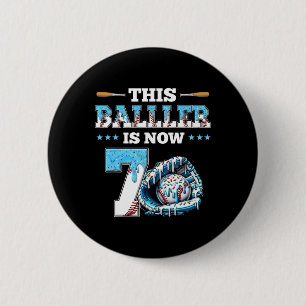 Sell Drip 7th Birthday Party Boy Sport Fan 7 Years 6 Cm Round Badge