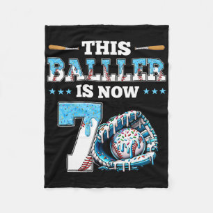 Sell Drip 7th Birthday Party Boy Sport Fan 7 Years Fleece Blanket