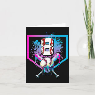 Sell Drip 8th Birthday Home Plate Boys Youth 8 Yea Card
