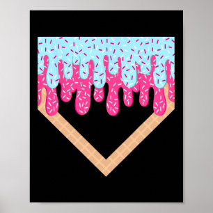 Sell Drip Boys Home Plate Ice Cream Sport Players  Poster