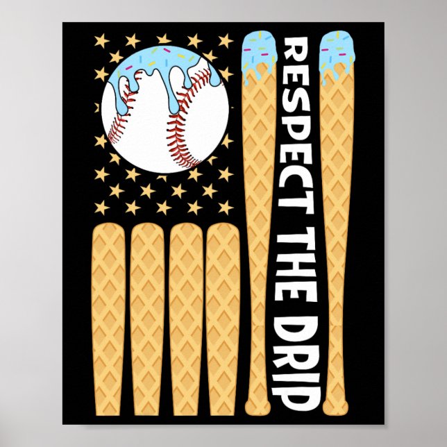 Sell Drip Boys Ice Cream American Flag Respect The Poster (Front)