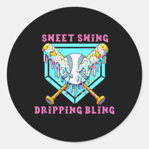 Sell Drip Boys Ice Cream Drip Sweet Swing Sports 1 Classic Round Sticker