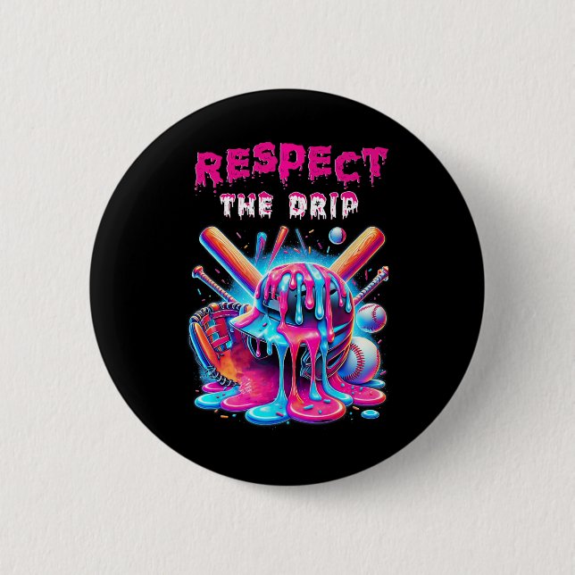 Sell Drip Boys Ice Cream Drip Youth Respect The Dr 6 Cm Round Badge (Front)