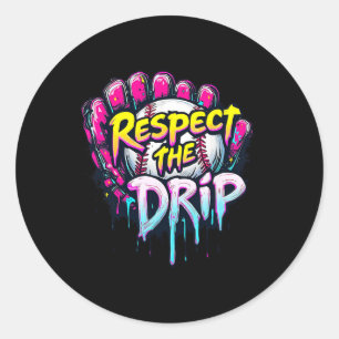 Sell Drip Boys Ice Cream Drip Youth Respect The Dr Classic Round Sticker