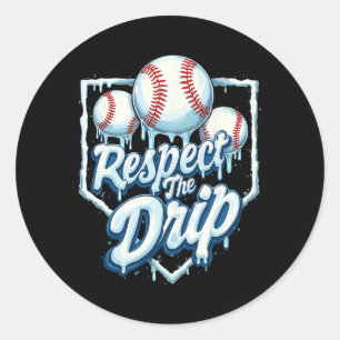 Sell Drip Boys Ice Cream Drip Youth Respect The Dr Classic Round Sticker