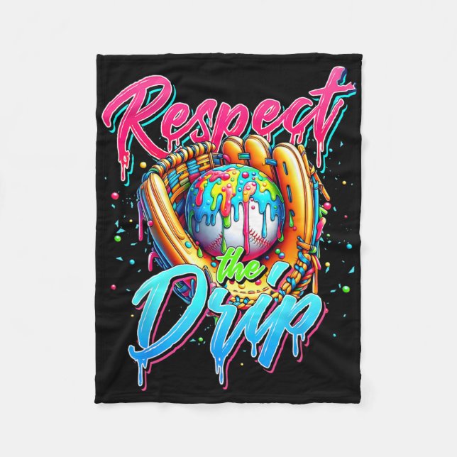 Sell Drip Boys Ice Cream Drip Youth Respect The Dr Fleece Blanket (Front)