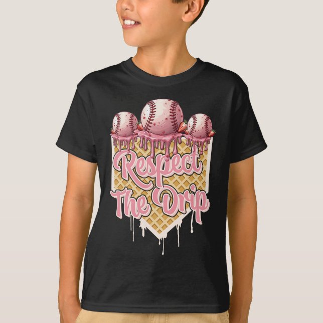 Sell Drip Boys Ice Cream Drip Youth Respect The Dr T-Shirt (Front)