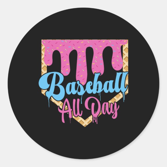 Sell Drip Boys Ice Cream Drip Youth Sell All Day  Classic Round Sticker (Front)