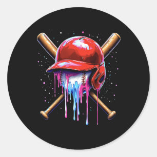 Sell Drip Boys Ice Cream Drip Youth Ts Helmet Drip Classic Round Sticker