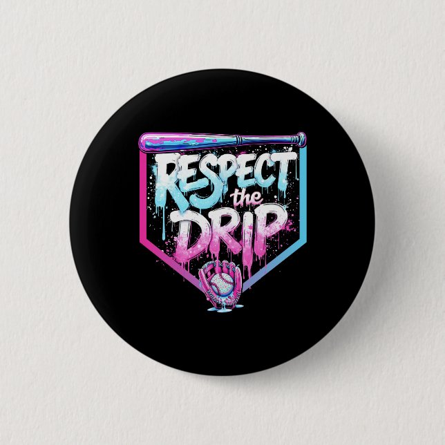 Sell Drip Boys Ice Cream Respect The Drip Players  6 Cm Round Badge (Front)
