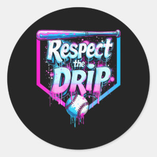 Sell Drip Boys Ice Cream Respect The Drip Players Classic Round Sticker