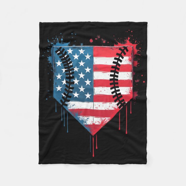 Sell Drip Boys Kids Ice Cream Patriotic American F Fleece Blanket (Front)