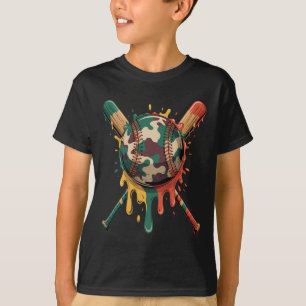 Sell Drip Camo Sell Ts Boys Sports Cool Game Day 1 T-Shirt
