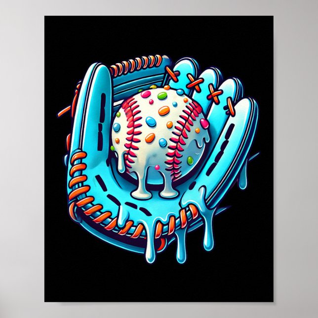 Sell Drip Design Ice Cream Sprinkles Sell Player  Poster (Front)
