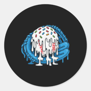Sell Drip For Boys Ice Cream Drip Youth Boys Sell Classic Round Sticker