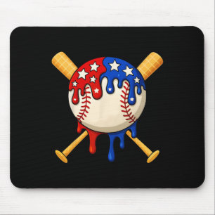 Sell Drip Ice Cream 4th Of July Usa Flag Mouse Mat
