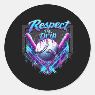 Sell Drip Ice Cream Dripping Respect The Drip 6 Classic Round Sticker