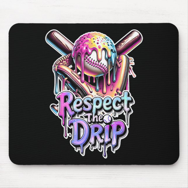 Sell Drip Ice Cream Dripping Respect The Drip 8  Mouse Mat (Front)
