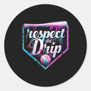 Sell Drip Ice Cream Dripping Respect The Drip Boys Classic Round Sticker