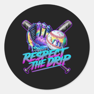 Sell Drip Ice Cream Dripping Respect The Drip Yout Classic Round Sticker