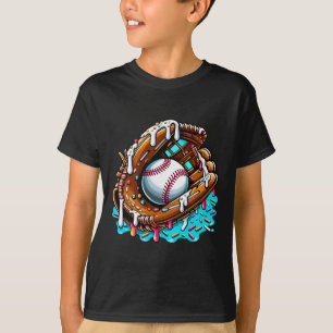 Sell Drip Ice Cream Sprinkles Sell Glove Retro T-Shirt