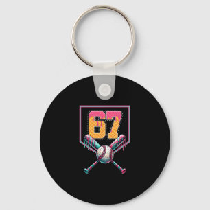 Sell Drip Number 67 Player Or 67th Birthday Key Ring