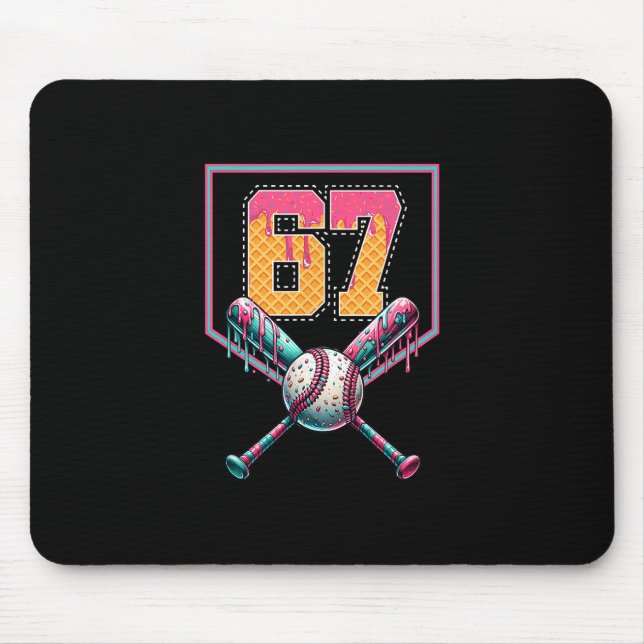 Sell Drip Number 67 Player Or 67th Birthday  Mouse Mat (Front)