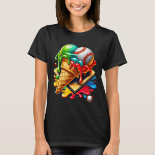 Sell Dripping Ice Cream Drip Softll Sport T-Shirt