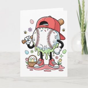Sell Easter Day Funny Ice Cream Drip Boys Kids Card