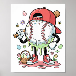Sell Easter Day Funny Ice Cream Drip Boys Kids Poster